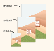 Lade das Bild in den Galerie-Viewer, Postkarte Ängste bitte nicht füttern