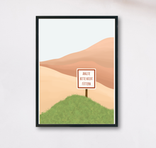 Lade das Bild in den Galerie-Viewer, ermutigendes Poster Ängste bitte nicht füttern als Element in einer boho Dekoration im boho-Stil
