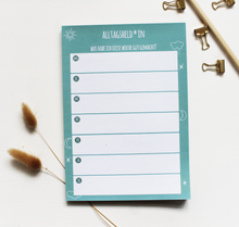 Lade das Bild in den Galerie-Viewer, Erfolge festhalten im Wochenüberblick mit dem Block Alltagsheldin als Erfolgstagebuch im minimalistischen blauen Design