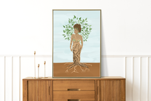 Lade das Bild in den Galerie-Viewer, großes Poster Frau als Baum