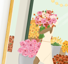 Lade das Bild in den Galerie-Viewer, Detailaufnahme des floralen Posters