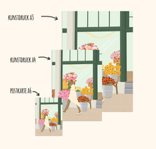 Lade das Bild in den Galerie-Viewer, Kunstdruck Blumenmarkt