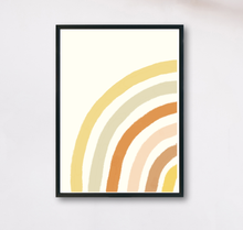 Lade das Bild in den Galerie-Viewer, Regenbogen Poster im Boho Stil in beige Tönen