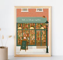 Lade das Bild in den Galerie-Viewer, Kunstdruck Bücherladen