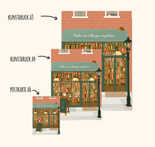 Lade das Bild in den Galerie-Viewer, Postkarte Bücherladen