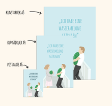 Lade das Bild in den Galerie-Viewer, Dirty Dancing Karte Ich habe eine Wassermelone getragen