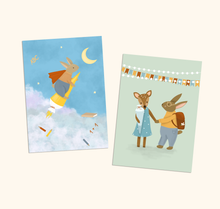 Lade das Bild in den Galerie-Viewer, Einschulungskarte raketenhafter Schulstart