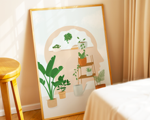 Lade das Bild in den Galerie-Viewer, Kopf Poster mit surrealer künstlerischer Interpretation von Gedanken