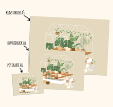 Lade das Bild in den Galerie-Viewer, Postkarte Gewächshaus Keep your garden blooming