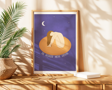 Lade das Bild in den Galerie-Viewer, Boho Dekoration mit aufmunterndem Poster mit Spruch zum Thema Grenzen setzen und nein sagen sowie femininer Illustration