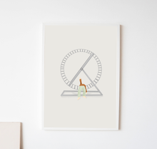 Lade das Bild in den Galerie-Viewer, Kunstdruck Hamsterrad
