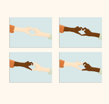 Lade das Bild in den Galerie-Viewer, Postkarte Herz aus Händen