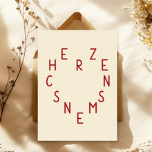 Lade das Bild in den Galerie-Viewer, Freundschaftskarte Herzensmensch m vintage Design