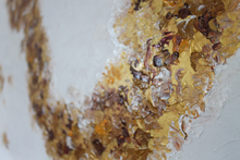 Lade das Bild in den Galerie-Viewer, Abstraktes Acrylgemälde auf Leinwand mit Goldrottönen