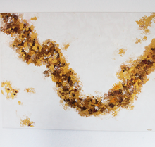 Lade das Bild in den Galerie-Viewer, Abstraktes Acrylgemälde auf Leinwand mit Goldrottönen