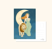 Lade das Bild in den Galerie-Viewer, Postkartenset Frauen und wilde Tiere