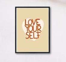 Lade das Bild in den Galerie-Viewer, Typographie Poster Love yourself