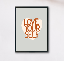 Lade das Bild in den Galerie-Viewer, Typographie Poster Love yourself