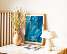 Lade das Bild in den Galerie-Viewer, Dekoration mit modernem Sommer Poster mit Ozean Motiv