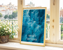 Lade das Bild in den Galerie-Viewer, maritimes Spruchposter Man sollte Meer träumen