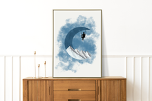 Lade das Bild in den Galerie-Viewer, Kunstdruck Mondschaukel