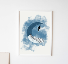 Lade das Bild in den Galerie-Viewer, Kunstdruck Mondschaukel