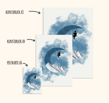 Lade das Bild in den Galerie-Viewer, Kunstdruck Mondschaukel