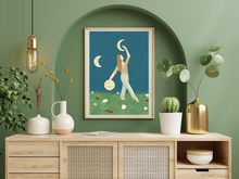 Lade das Bild in den Galerie-Viewer, Mondtanz Kunstdruck