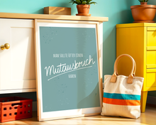Lade das Bild in den Galerie-Viewer, bunte Dekoration mit Mutausbruch Spruchposter