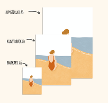 Lade das Bild in den Galerie-Viewer, Postkarte Pause am Strand