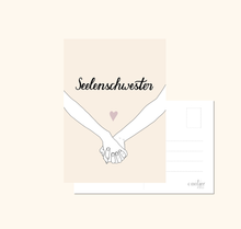Lade das Bild in den Galerie-Viewer, Karte beste Freundin Seelenschwester