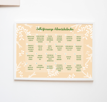 Lade das Bild in den Galerie-Viewer, Selbstfürsorge Adventskalender als Poster im Format A4 mit 24 Selbstfürsorge Ideen für den Advent