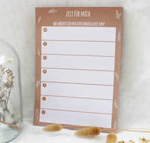 Lade das Bild in den Galerie-Viewer, Selbstfürsorge Block Zeit für mich