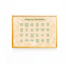 Lade das Bild in den Galerie-Viewer, psychologischer Adventskalender als Poster im minimalistischen Design mit Vorschlägen für Selbsrfürsorge und Achtsamkeit im Dezember