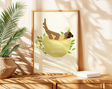 Lade das Bild in den Galerie-Viewer, modernes feminines Poster mit Spruch Selbstfürsorge ist nicht selbstsüchtig als Dekoration des Badezimmers