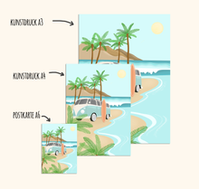 Lade das Bild in den Galerie-Viewer, Postkarte Sommer Sonne Surfen