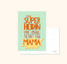 Lade das Bild in den Galerie-Viewer, Muttertag Karte Superheldin