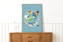 Lade das Bild in den Galerie-Viewer, Kunstdruck vereint auf Mutter Erde