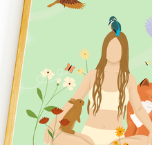 Lade das Bild in den Galerie-Viewer, Detailaufnahme des Waldfrau Posters
