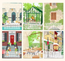 Lade das Bild in den Galerie-Viewer, Überblick über die Kalenderblätter für das zweite Halbjahr des Monatskalenders 2026