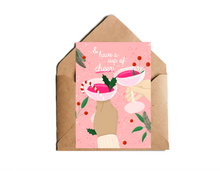 Lade das Bild in den Galerie-Viewer, Weihnachtskarte cup of cheer