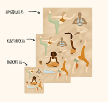 Lade das Bild in den Galerie-Viewer, Kunstdruck Yogaposen
