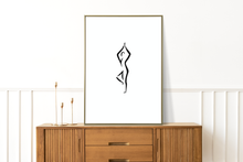 Lade das Bild in den Galerie-Viewer, Yoga Posen Kunstdruck Poster Set