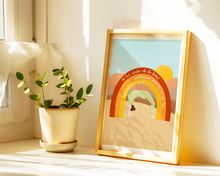 Lade das Bild in den Galerie-Viewer, Typographie Poster Yoga mit positiven Affirmationen