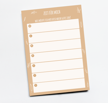 Lade das Bild in den Galerie-Viewer, Selbstfürsorge Block Zeit für mich