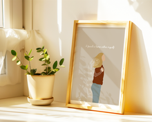 Lade das Bild in den Galerie-Viewer, Kunstdruck Zuhause in mir selbst mit englischer Affirmation "I found a home within myself"