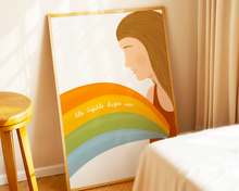 Lade das Bild in den Galerie-Viewer, Poster Gefühle mit Lettering Alle Gefühle sind okay