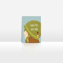 Lade das Bild in den Galerie-Viewer, Postkarte MAKE ART NOT WAR