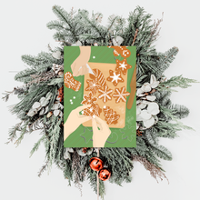 Lade das Bild in den Galerie-Viewer, schöne Weihnachtskarten mit Süßigkeiten: gemeinsam Plätzchen backen