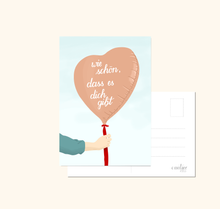 Lade das Bild in den Galerie-Viewer, Postkarte schön, dass es dich gibt!